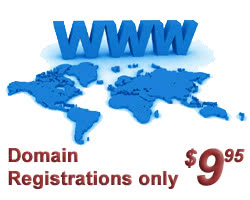 Domain Registration for just $9.95!